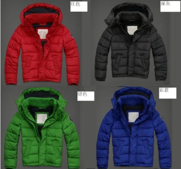 Thick Down Jacket Navy Winter Outwear