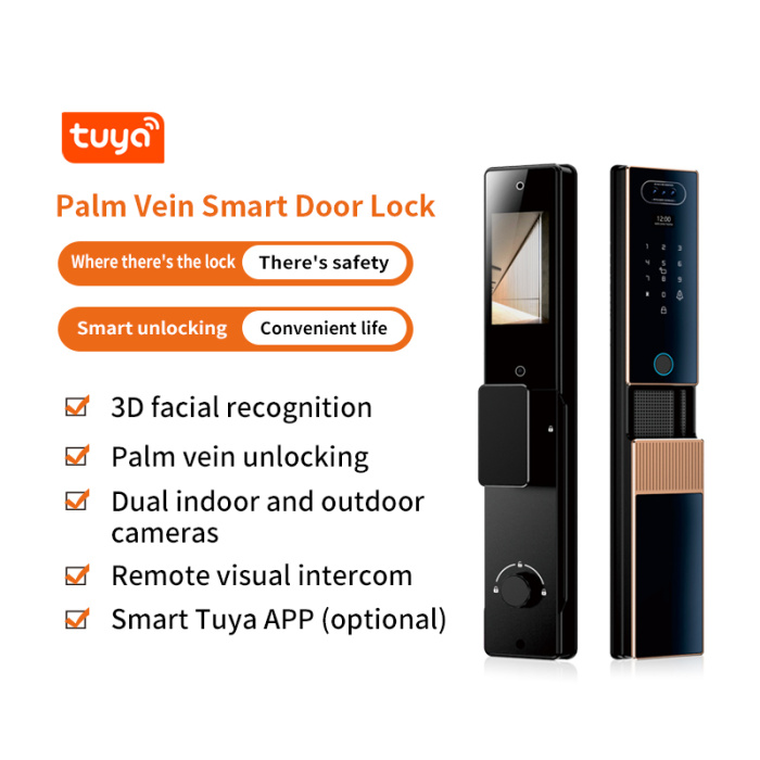 Palm Vein Video Tuya Intercom Smart Door Lock