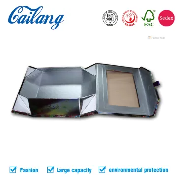 Luxury Folding Rigid Cardboard Magnetic Box with Window