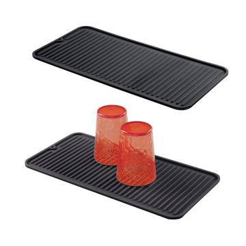 Rased Edges Silicone Dish Drying Mats