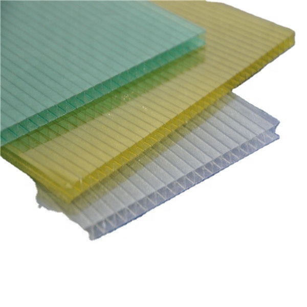 Feuille de polycarbonate multi-mur de 6 mm avec protection UV