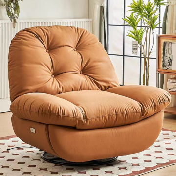 Wabi-Sabi Living Room Leather Single Recliner Sofa Chair