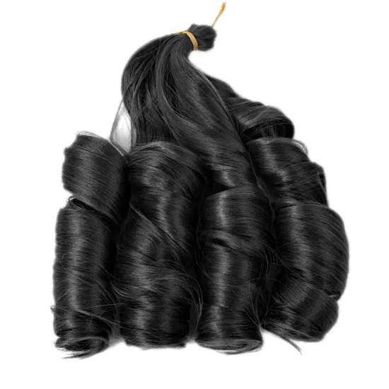 Chorliss Prestreched Shiny French Curl Synthetic Loose Body Wave Spiral Curl 24'' Silky African Crochet Braids Hair Extensions