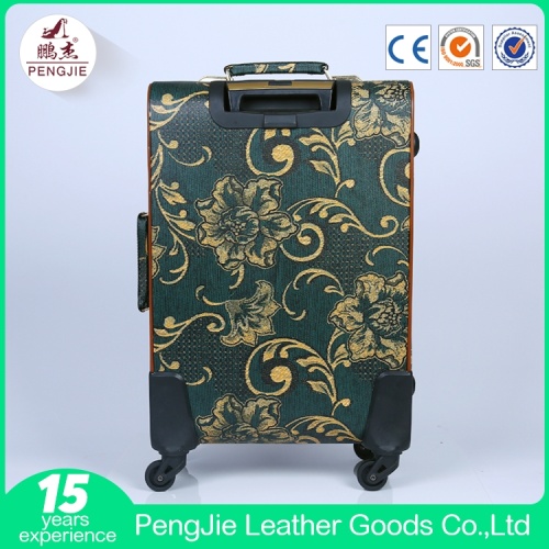 4 Wheels Smooth Soft Vintage Style Suitcase