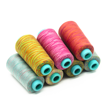 100% Spun Polyester Coarse Overlock Thread for Jeans: Ideal for Overlock Sewing