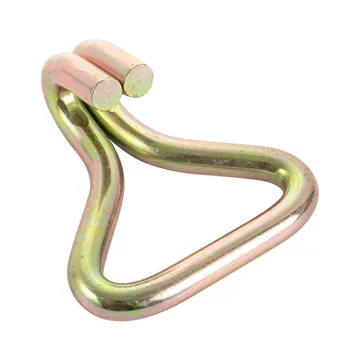 3\" Heavy Duty Galvanized Cargo Lashing End Fitting: Double J Hook for 10 Ton Capacity