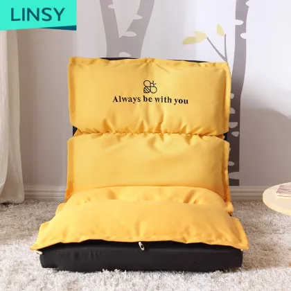 Linsy Yellow Fabric High Quality Lifestyle Sofa Bed