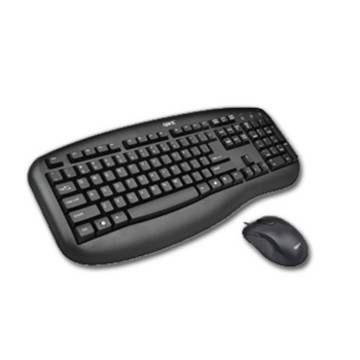 Fashionable streamlined ergonomic design wired combo