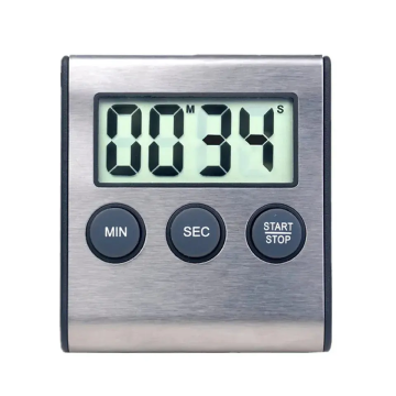 Récipient d'alarme de chronomètre de cuisine LCD multifonctionnelle avec support et aimant