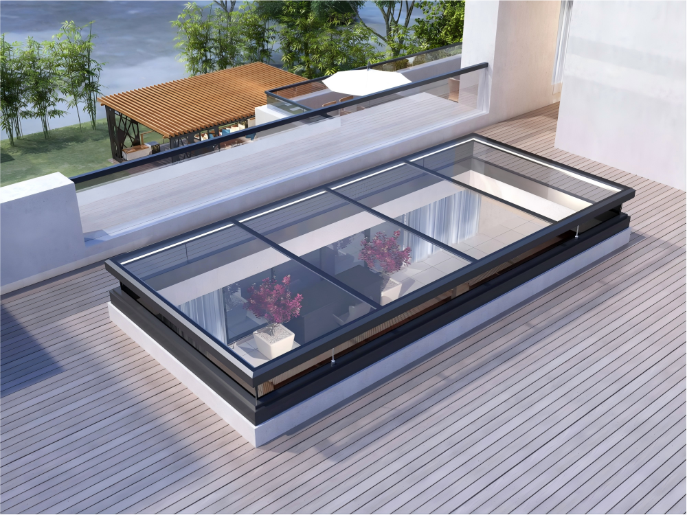 Skylight daylighting coated laminated glass