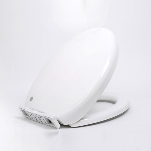 White Automatic Plastic Heated Toilet Seat And Cover