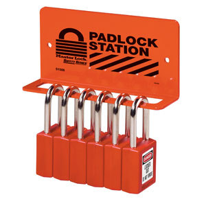 5-Lock/10-Lock/15-Lock/20- Lock Padlock Station, Steel Material