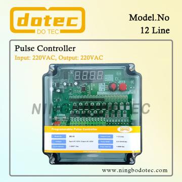 12 Lines Dust Collector Pulse Jet Valve Sequential Timer Controller