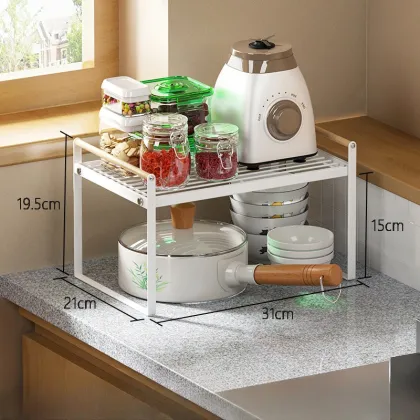 KINNO Multi-layer Pot Rack - Kitchen Corner Shelf & Storage Rack