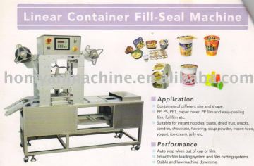 Box container sealing machine