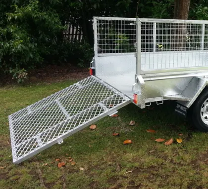 Car trailer/ farm factory trailer with cage