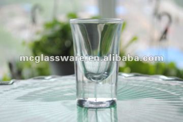handmade clear shot glass