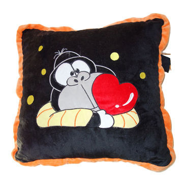 Plush cushion with lovely beetles, customized designs are accepted
