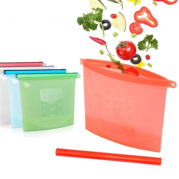 Reusable Silicone Leakproof Microwave Safe Food Storage Bag