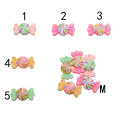 Fantazyjna żywica Lollipop Handmade Flatback Bowknot Candy Decoration Diy Scrapbooking Making Biżuteria Akcesoria Craft