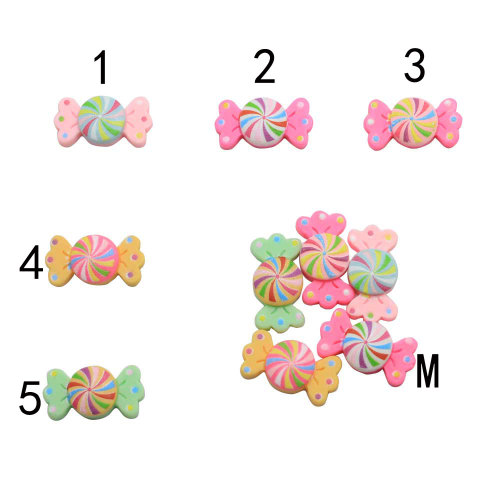 Fancy Resin Lollipop Handmade Flatback Bowknot Decoration Candy Diy Scrapbooking Κάνοντας Κοσμήματα Αξεσουάρ Τέχνη