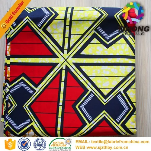 2016 wholesale high quality african cotton wax lace print fabric