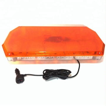 12V 24V Strobe Flash Road Safety Mini Emergency Strong Magnet Amber 40W 56W LED Warning Light Bar