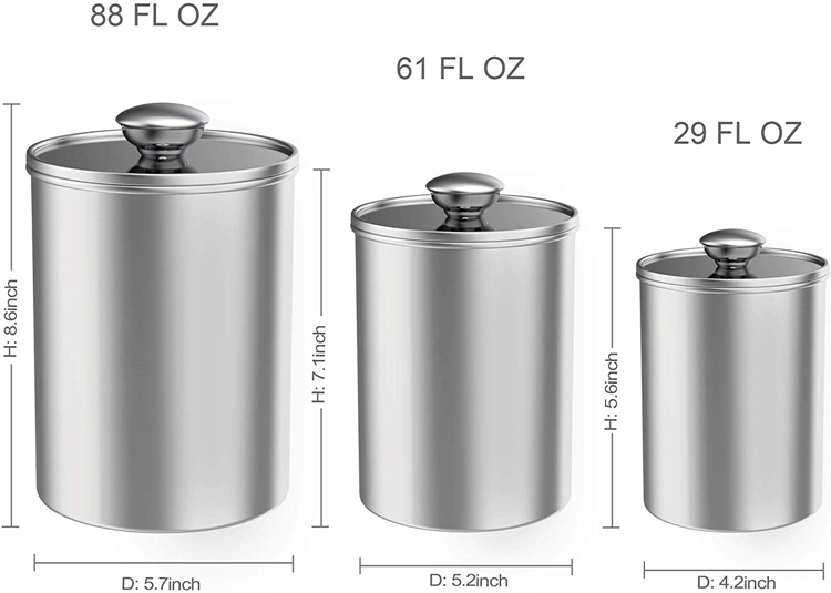 metal steel canister