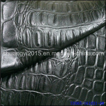 PU Leather Emboss Leather for Men′s Jacket PU Garments Material