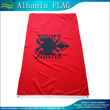 screen printing Albanian national flag