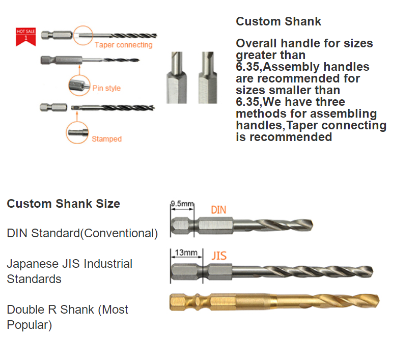 hex shank twist drill bit