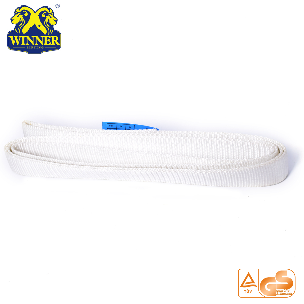 Heavy Duty Factory Price Polyester Soft Webbing Round Sling