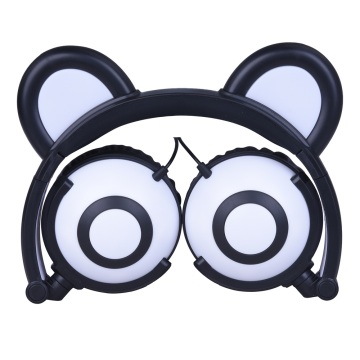 OEM красочные светящиеся светодиодные наушники Panda Ear