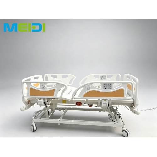 2026 New Luxury Electric 5 Function Medical Care Bed Thrombolysis Position Weighing System Dual Hand & Panel Control Hospital Pa