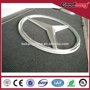 Custom Chrome Car Signage / 3D car signage / advertising car logo