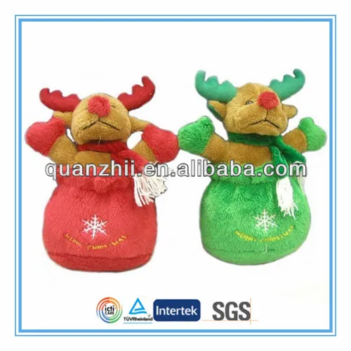 Colorful plush reindeer toys