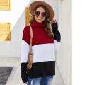 Women's Casual Chunky Color Block Sweaters