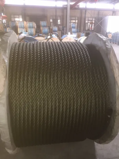 Ungalvanized Steel Rope 6X19 with Iwrc Steel Core