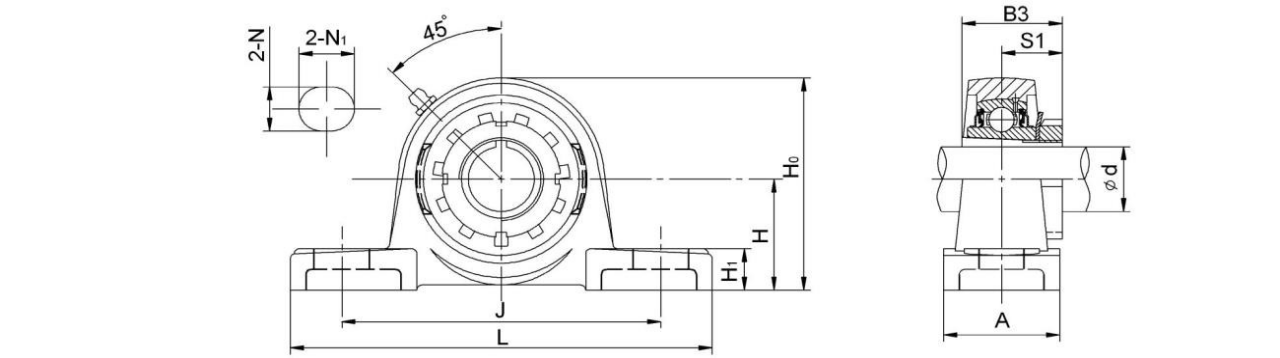 Pillow Block Bearing UKP300+H Series