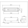 Li-Ion 18650 Batteriehalter SMT mit Pfosten