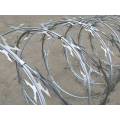 Galvanized razor wire, concertina barbed wire