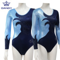 Custom Navy Blue Gymnastics Leotards