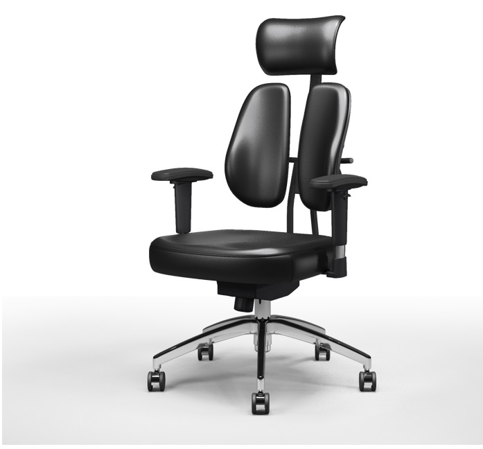 Ergonomiczne krzesło biurowe z podwójnym oparciem