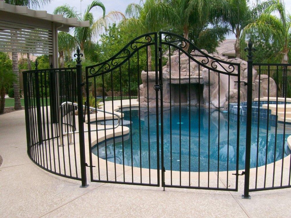 Wrought iron garden gate