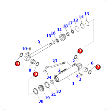 Loader WA200-6 Seal 418-09-11110
