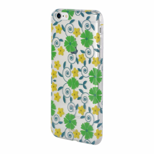 Durable Trantsparent IML Flower Series TPU Case for iPhone6