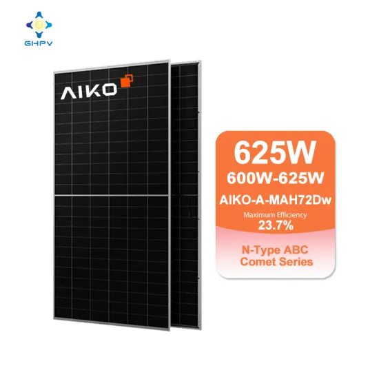 High-Power Aiko 615W Solar Panels: Dual Glass N-Type ABC Comet 2N+ PV Modules