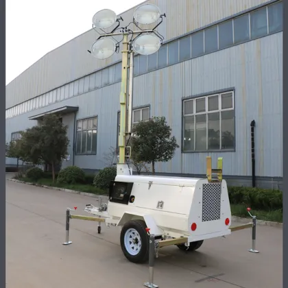 Mobile lighting light tower portable lifting lighting