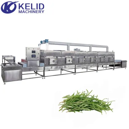 Black Red Green Tea Leaves Herbs Flower Microwave Fixing Sterilization Machine