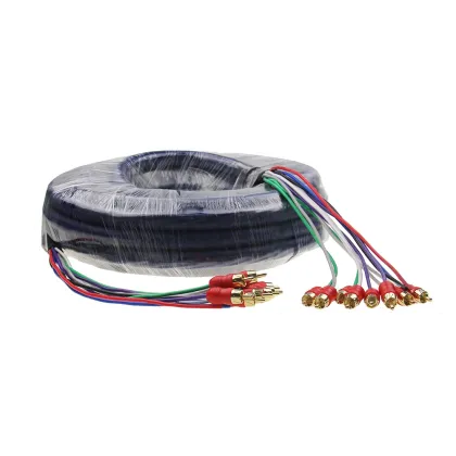 8 Male to 8 Male RCA Cable - Pro Audio Snake Cable for Home Audio
